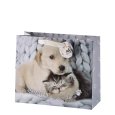 BORSA IN CARTA DECORO CUCCIOLI - DECORI ASSORTITI BORSA IN CARTA DECORO CUCCIOLI - DECORI ASSORTITI