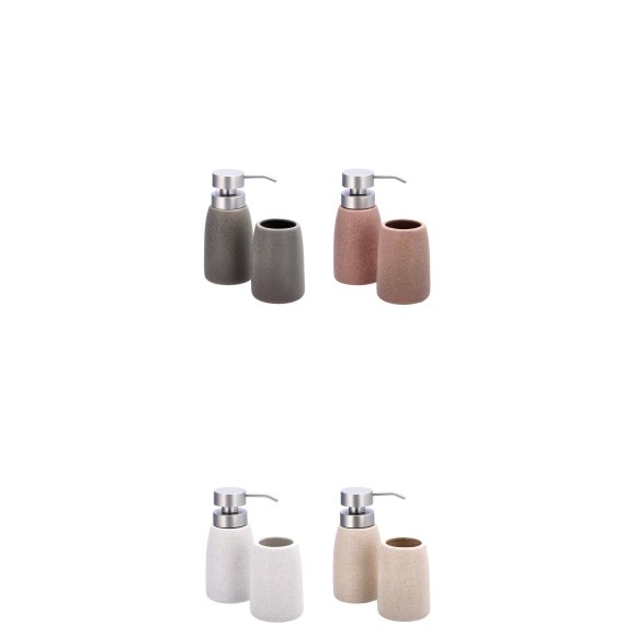 STAR SET 2 PEZZI DA BAGNO IN CERAMICA - COLORI ASSORTITI