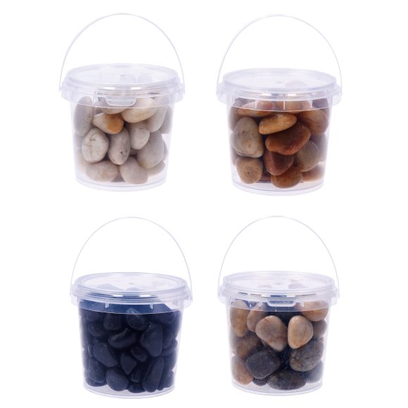SASSI PER DECORAZIONE CON RETE - 4 COLORI ASSORTITI