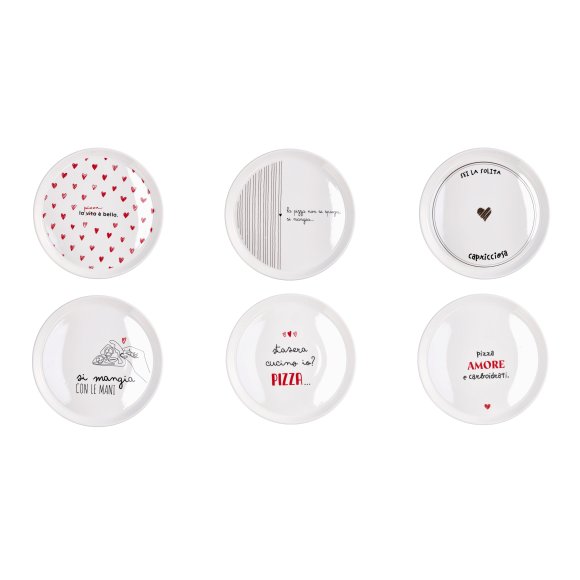 PIATTO PIZZA IN CERAMICA 30 CM - DECORI ASSORTITI