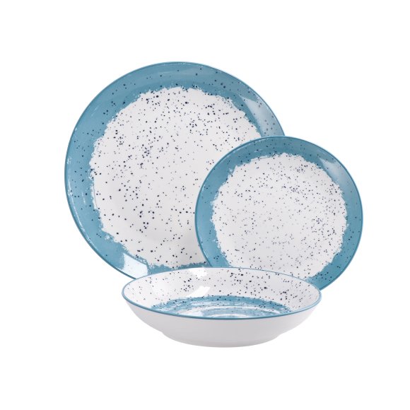 SERVIZIO 18 PIATTI IN CERAMICA - BLU SERVIZIO 18 PIATTI IN CERAMICA - BLU