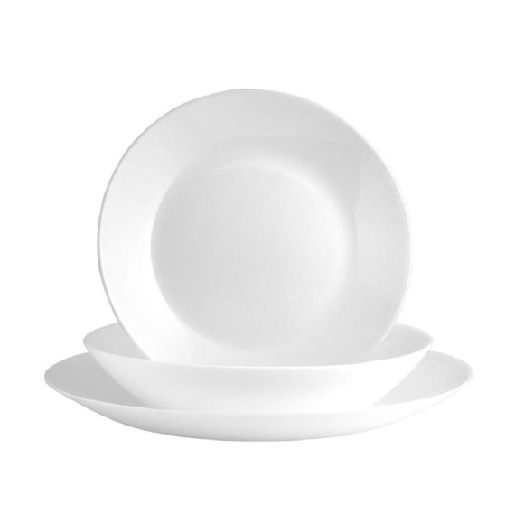 SERVIZIO PIATTI 18 PEZZI "ZELIE"- BIANCO SERVIZIO PIATTI 18 PEZZI "ZELIE"- BIANCO