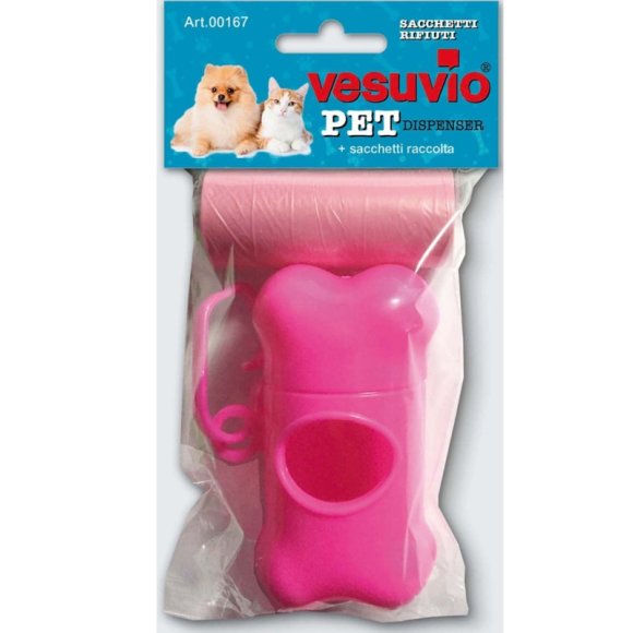 DISPENSER + SACCHETTI PET VESUVIO - COLORI ASSORTITI DISPENSER + SACCHETTI PET VESUVIO - COLORI ASSORTITI