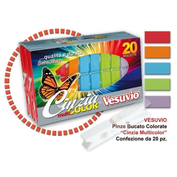 VESUVIO MOLLETTE "CINZIA" COLORATE  - 20 PEZZI 