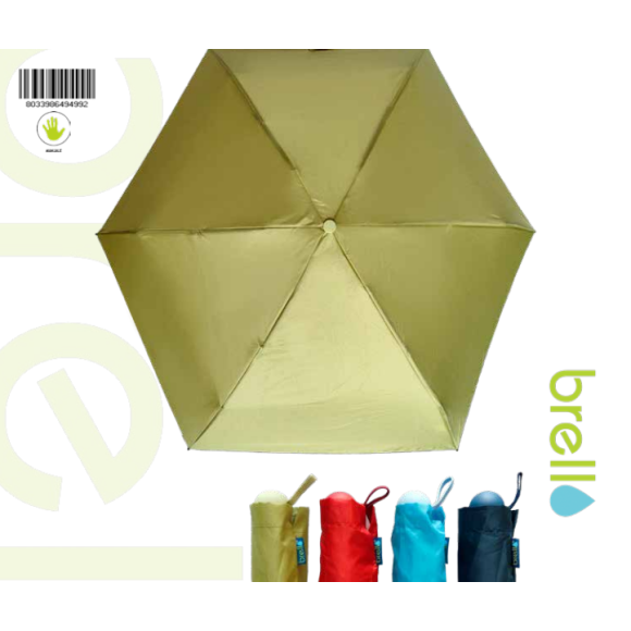 Ombrello Mini - Tascabile - Tessuto Pongee - 5 Sezioni Brello 499 Ombrello Mini - Tascabile - Tessuto Pongee - 5 Sezioni Brello 499