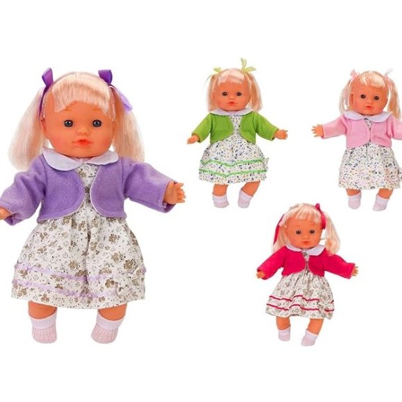 BAMBOLA*30CM 4 COLORI 38200