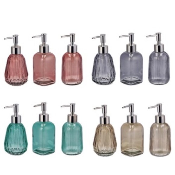 ​​​​​​​DISPENSER SAPONE IN VETRO - COLORI ASSORTITI