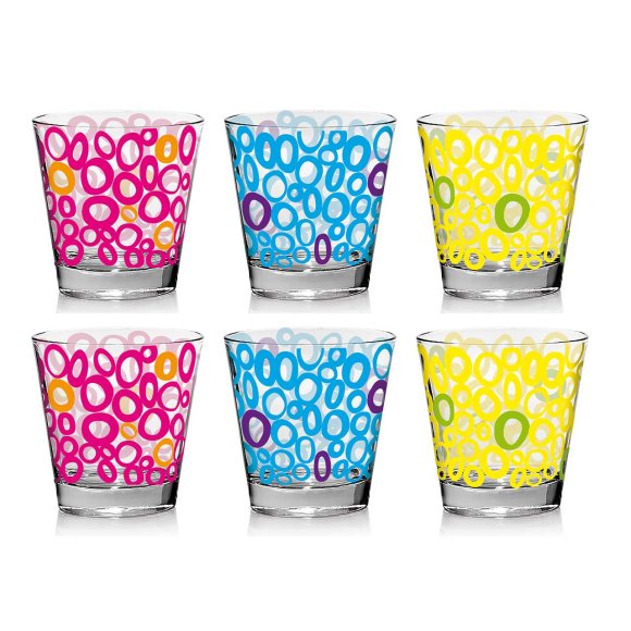 Set 6 Bicchieri In Vetro Per Acqua Linea "Nadia" Set 6 Bicchieri In Vetro Per Acqua Linea "Nadia"