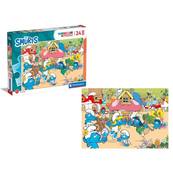 PUZZLE 24 MAXI THE SMURFS PUZZLE 24 MAXI THE SMURFS