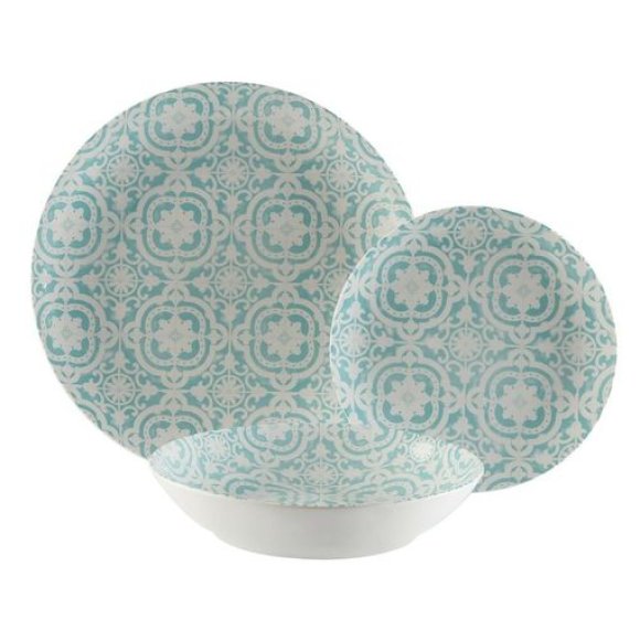 SERVIZIO PIATTI 18 PEZZI "CIRYL" - AQUAMARINA SERVIZIO PIATTI 18 PEZZI "CIRYL" - AQUAMARINA