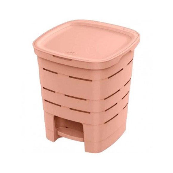 PATTUMIERA A PEDALE SIGNATURE ROSA - 16 LITRI