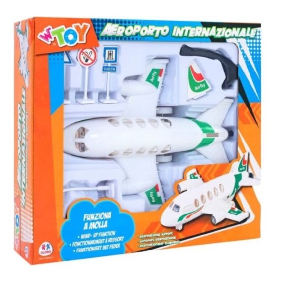 GLOBO AEREO A MOLLA CON ACCESSORI - GIOCATTOLO PER BAMBINI