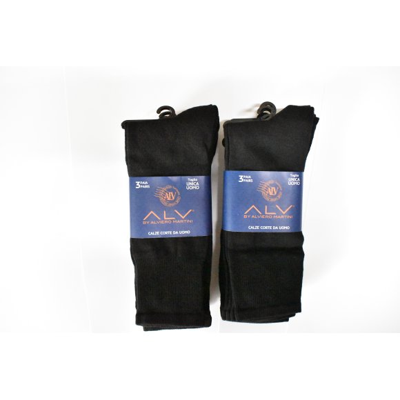 ALVIERO MARTINI  CALZINO BASKETTINO UNISEX NERO