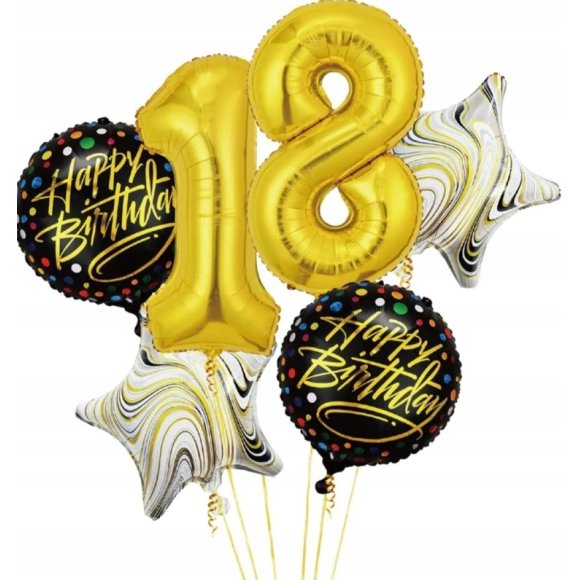 SET PALLONCINO HAPPY BIRTHDAY - ORO SET PALLONCINO HAPPY BIRTHDAY - ORO