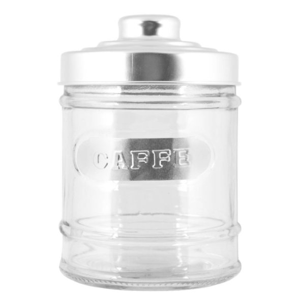 VISCIO BARATTOLO CAFFE' IN VETRO CON COPERCHIO IN ALLUMINIO - 750 ML VISCIO BARATTOLO CAFFE' IN VETRO CON COPERCHIO IN ALLUMINIO - 750 ML