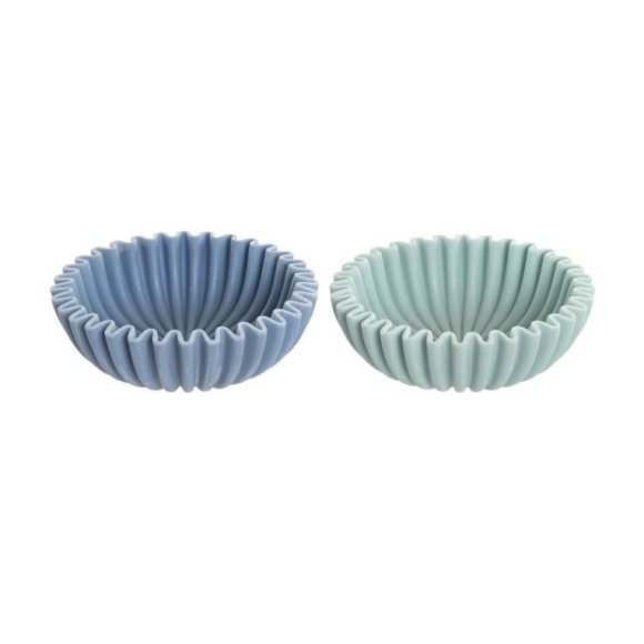 ITEM CENTRO TAVOLA  IN  RESINA 20x20x6,5 CM - COLORI ASSORTITI 