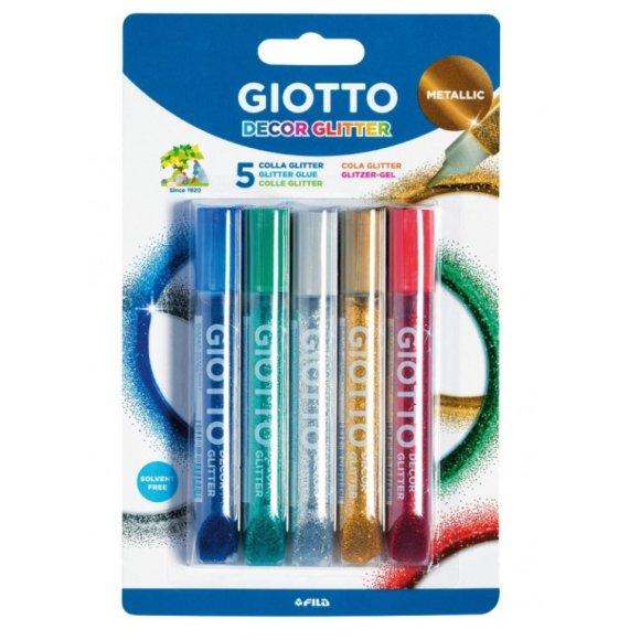 GIOTTO COLLA GLITTER 5 PEZZI 545100 GIOTTO COLLA GLITTER 5 PEZZI 545100