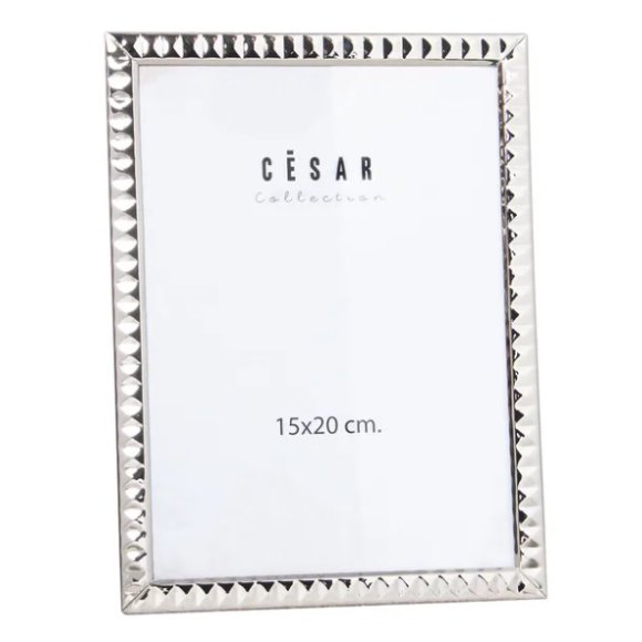 CAMACHO CORNICE PORTAFOTO METALLO ARGENTO - 15x20x1CM