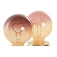 DECORAZIONE A LED IN VETRO 8,5X8,5X18 - 2 MODELLI ASSORTITI 