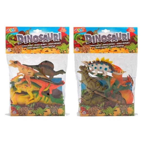 SET 6 DINOSAURI GIOCATTOLO GLOBO 38465 - FIGURE ASSORTITE W'TOY