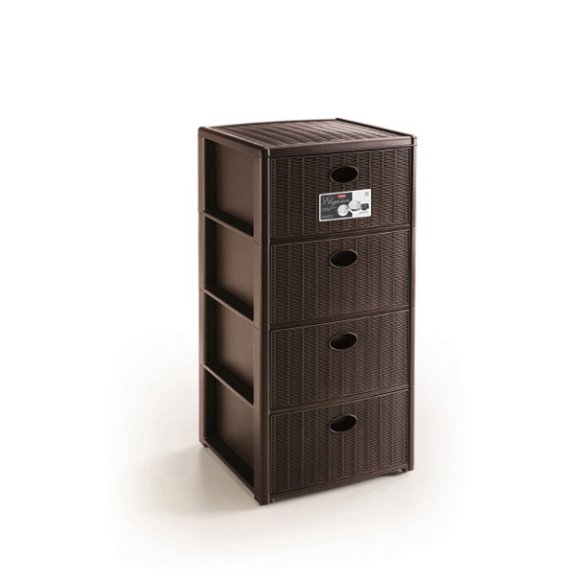 CASSETTIERA ELEGANCE 4 CASSETTI - MOKA CASSETTIERA ELEGANCE 4 CASSETTI - MOKA