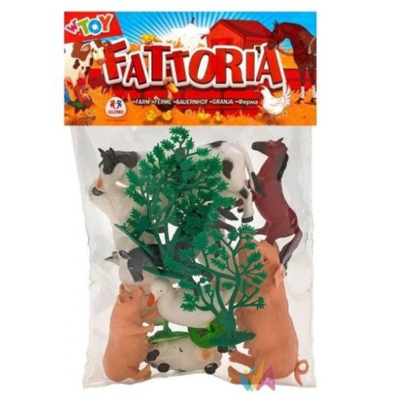 SET ANIMALI DELLA FATTORIA 13 PEZZI GLOBO 38102 - W'TOY