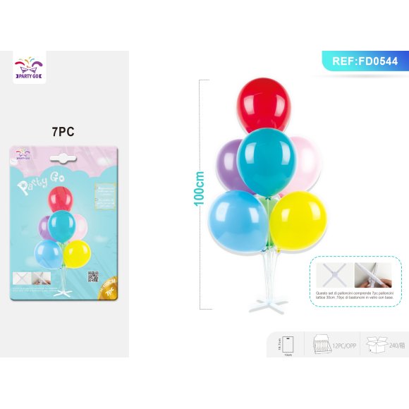 SET PALLONCINI COLORATI 7 PEZZI SET PALLONCINI COLORATI 7 PEZZI