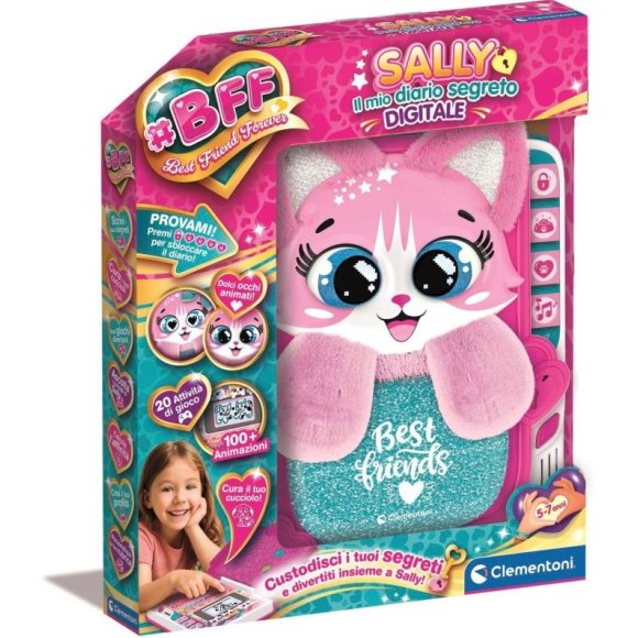 BFF SALLY  MIO DIARIO SEGRETO DIGITALE LCD CON OCCHI ANIMATI E PENNA