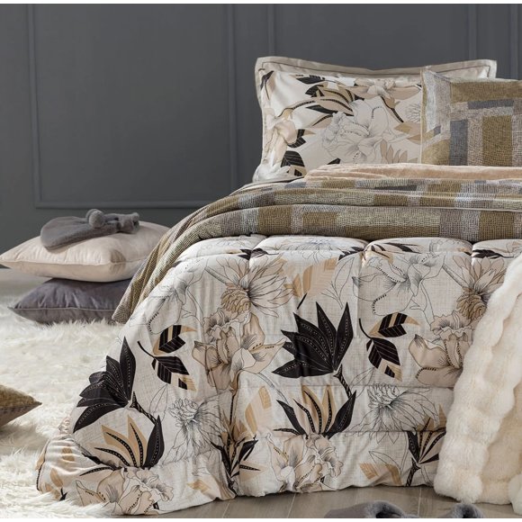 RIVIERA - TRAPUNTA MATRIMONIALE "FREYA" - BEIGE