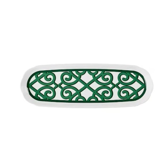 GUZZINI NATALE VASSOIO RETTANGOLARE PICCOLO HARMONIA 36,2x12 CM - VERDE GUZZINI NATALE VASSOIO RETTANGOLARE PICCOLO HARMONIA 36,2x12 CM - VERDE
