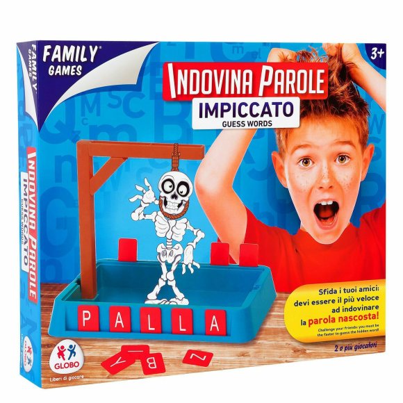 GLOBO FAMILY GAMES GIOCO DELL'IMPICCATO IN SCATOLA GLOBO FAMILY GAMES GIOCO DELL'IMPICCATO IN SCATOLA