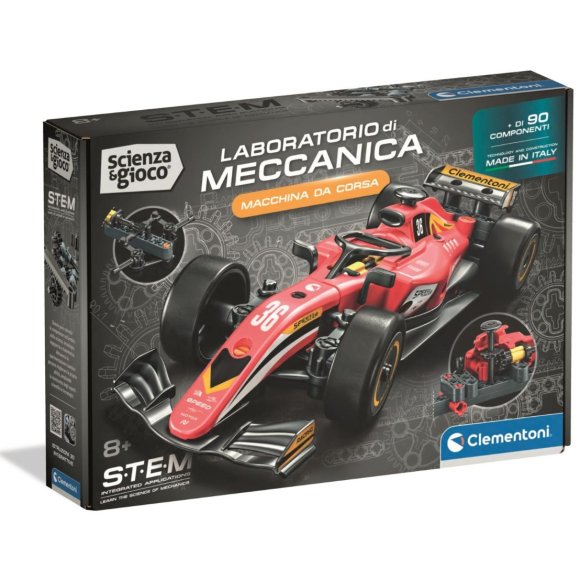 CLEMENTONI COSTRUZIONI STEM 'AUTO CORSA'  LAB MECCANICA SCATOLA-M