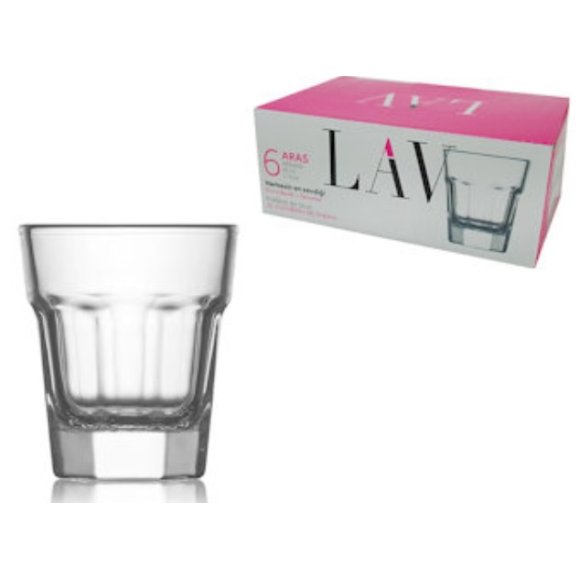 LAV SET 6 BICCHIERI LIQUORE ARAS - 45CC