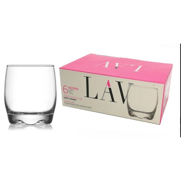 LAV SET 6 BICCHIERI LIQUORE ADORA - 80CC