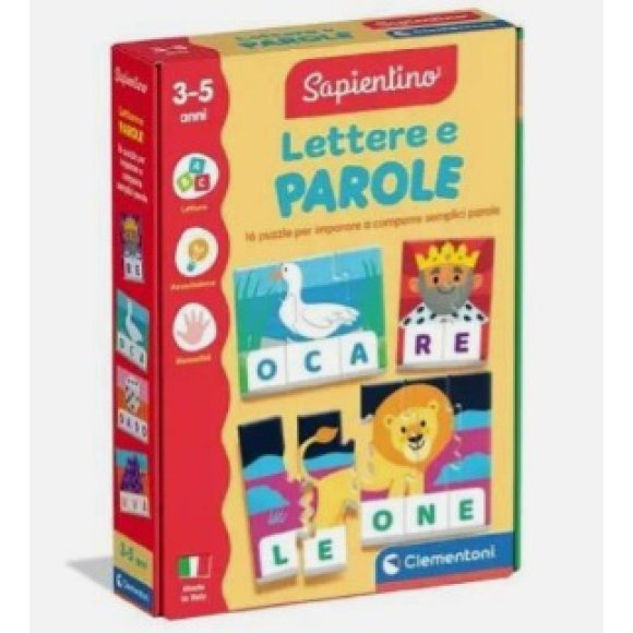 CLEMENTONI SAPIENTINO LETTERE E PAROLE 3-5 ANNI 