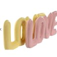 DECORAZIONE DOLOMITE LOVE 24x2,5x10 CM  - COLORI ASSORTITI 