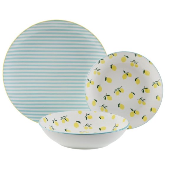 VERSA STOVIGLIA 18 PEZZI LEMON LINES VERSA STOVIGLIA 18 PEZZI LEMON LINES