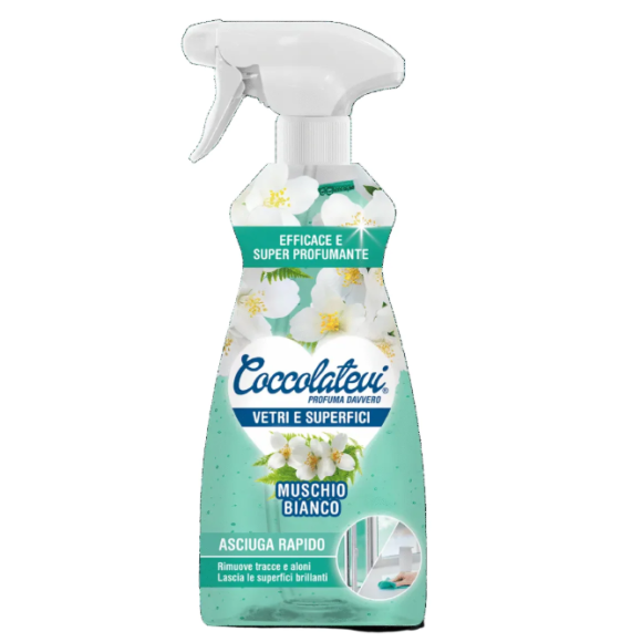 COCCOLATEVI DETERGENTE VETRI MUSCHIO BIANCO 625ML