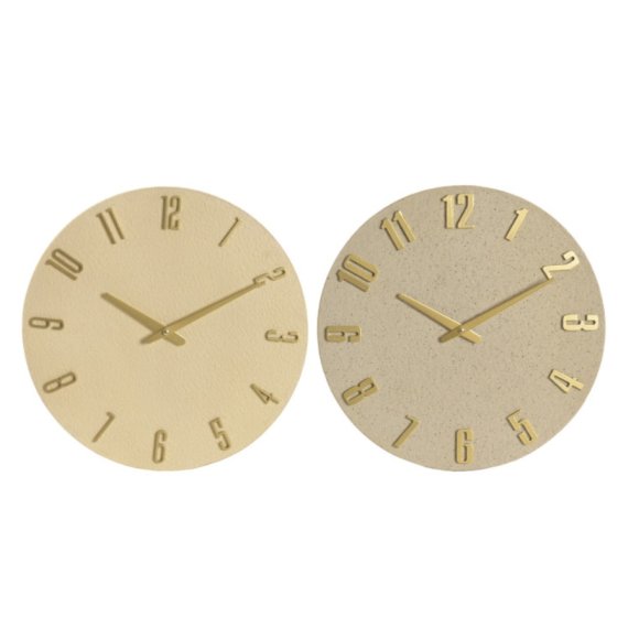 OROLOGIO PARETE RESINA MDF 40X3,5X40 CM-  2 MODELLI ASSORTITI 