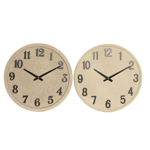 OROLOGIO PARETE RESINA MDF 40X3,5X40 - 2 MODELLI ASSORTITI 