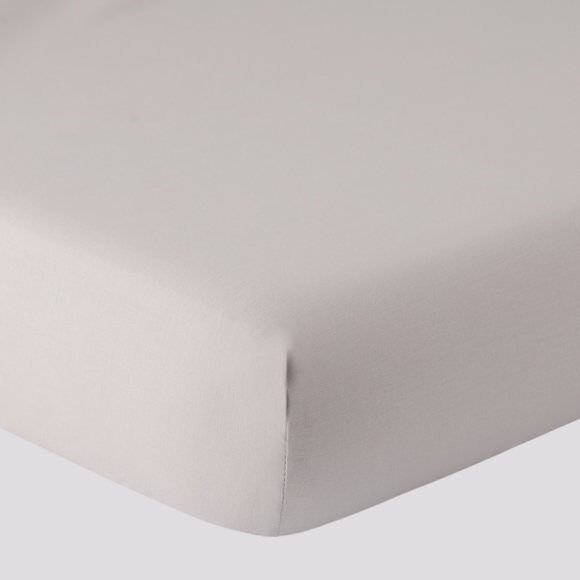 RIVIERA - LENZUOLO MATRIMONIALE CON ANGOLI "PAINT" - GRIGIO PERLA