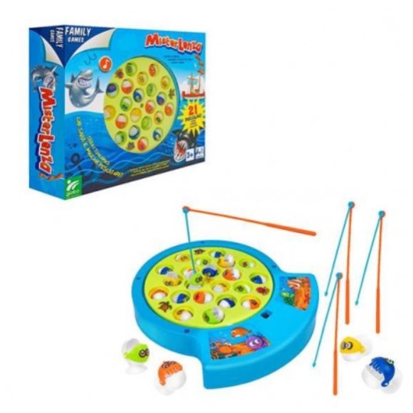 GLOBO GIOCO PESCA 21 PESCI CON 4 CANNE DA PESCA GLOBO GIOCO PESCA 21 PESCI CON 4 CANNE DA PESCA