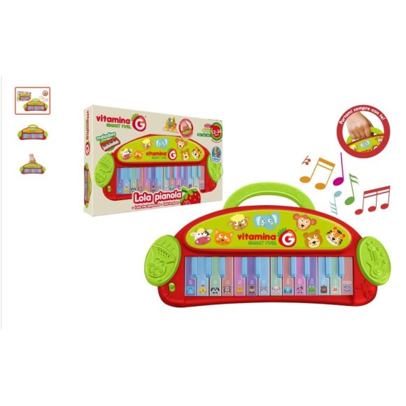 VITAMINA G PIANOLA ANIMALI BATTERIA 24 TASTI