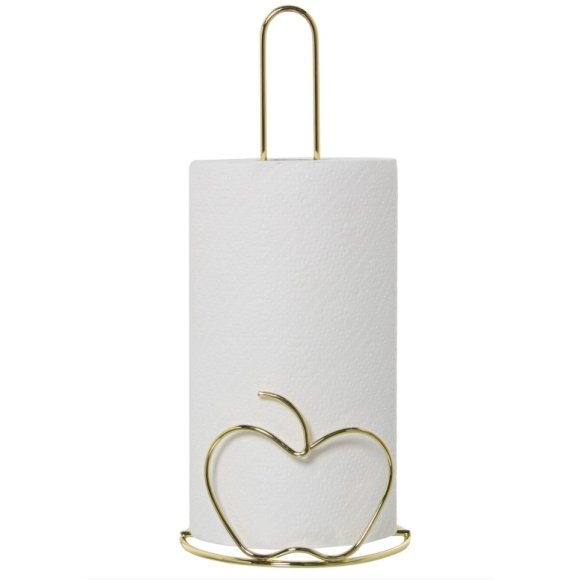 CAMACHO PORTAROTOLO DA CUCINA IN METALLO 15X33,5 CM - DORATO