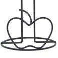 CAMACHO PORTAROTOLO DA CUCINA IN METALLO 15X33,5 CM - NERO