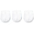 SET 3 BICCHIERI  VETRO PRISMA -  350ML 