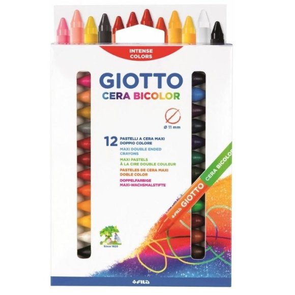 GIOTTO CERA BICOLOR 12 PEZZI 291300 GIOTTO CERA BICOLOR 12 PEZZI 291300