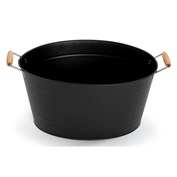 VERSA SECCHIELLO GHIACCIO NERO TABITHA - 48,5X34X23 CM VERSA SECCHIELLO GHIACCIO NERO TABITHA - 48,5X34X23 CM