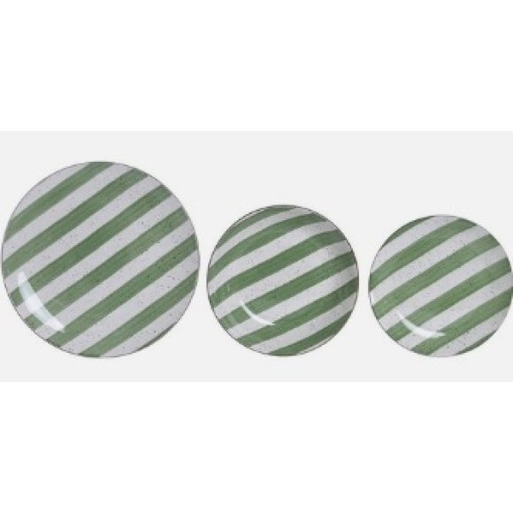 SET DI STOVIGLIE HOME ESPRIT VERDE PORCELLANA MEDITERRANEO 18 PEZZI