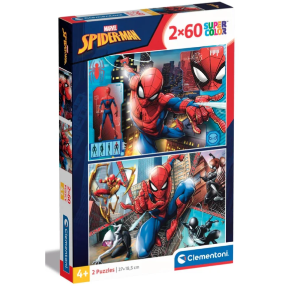 PUZZLE 2X60 SPIDERMAN 21608 PUZZLE 2X60 SPIDERMAN 21608